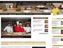 Tablet Screenshot of ecoledesgourmets.com